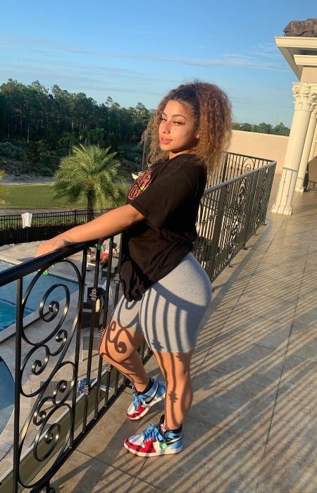 Serenity Johnson as seen while posing for the camera in Orlando, Florida in June 2020