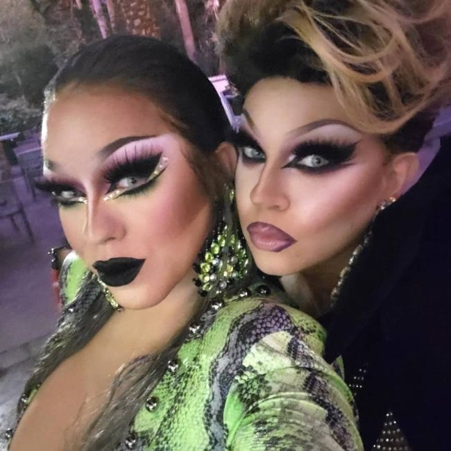 Shannel (right) as seen with India Ferrah in February 2020