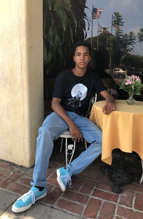 Terrell Ransom Jr. as seen while posing for a picture in Los Angeles, California in August 2018