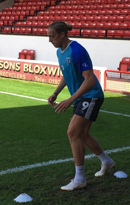 Tom Eaves as seen with Gillingham in 2018