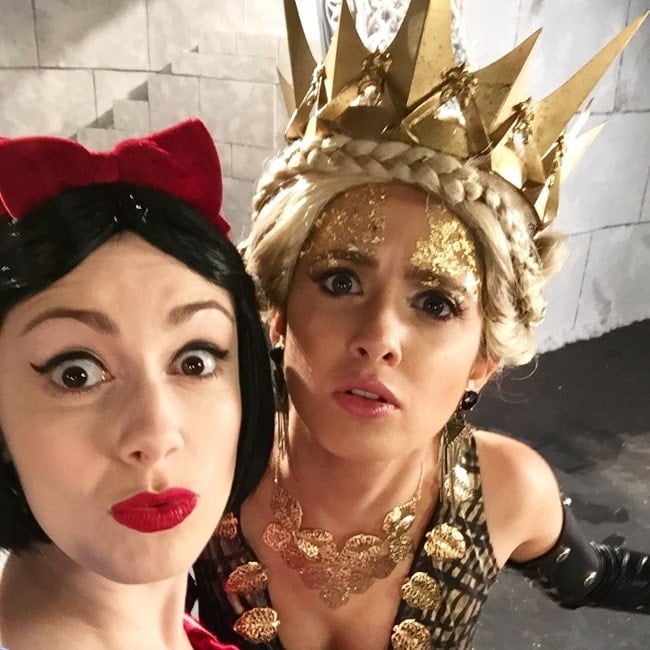 Whitney Avalon (Left) as seen while pouting for a selfie alongside Laura Marano