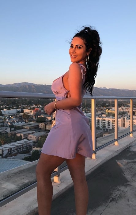 Yasmin Kavari as seen while smiling for the camera in Los Angeles, California in May 2020
