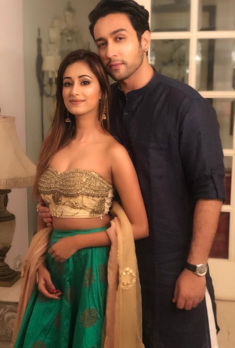 Adhyayan Suman as seen while posing for a picture along with Maera Mishra in October 2019