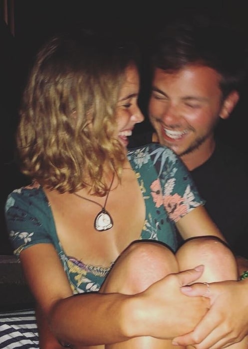 Alba Baptista with her boyfriend on his birthday in June 2019