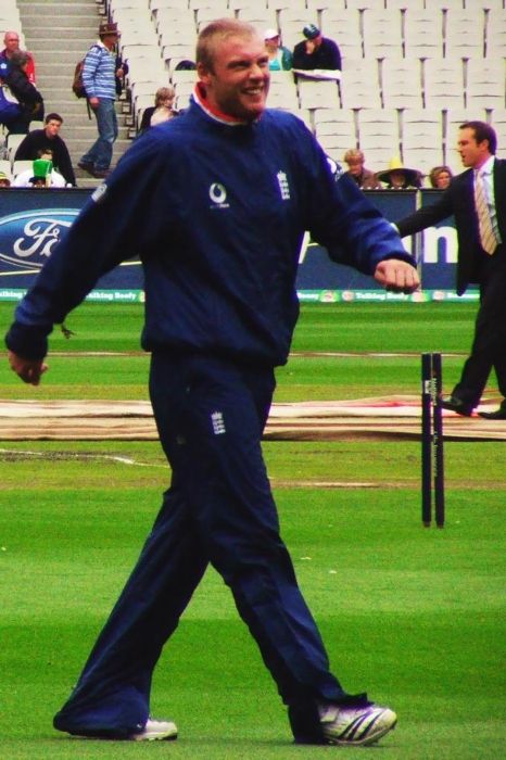 Andrew Flintoff as seen during a practice session