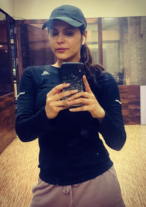 Anuja Sathe while training in October 2019