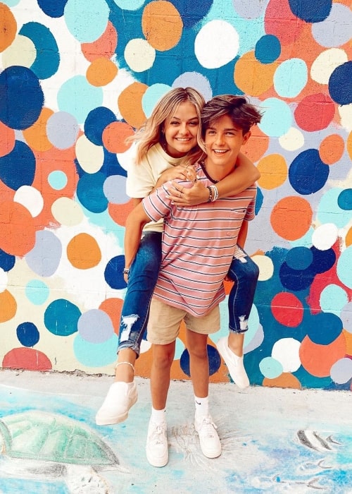 Brock Mikesell as seen in a picture taken with his girlfriend Kesley Jade LeRoy in Provo, Utah in June 2020