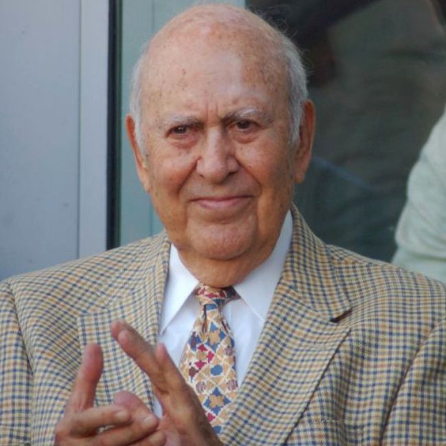 Carl Reiner seen celebrating Jon Cryer's star on the Hollywood Walk of Fame in 2011