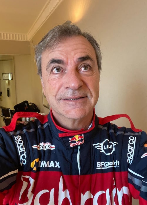 Carlos Sainz in an Instagram selfie from January 2020