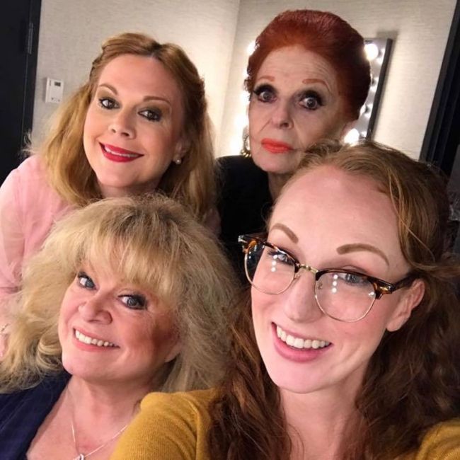 Carole as seen with Sally Struthers, Elaine Hayhurst, and Yo Younger in 2016