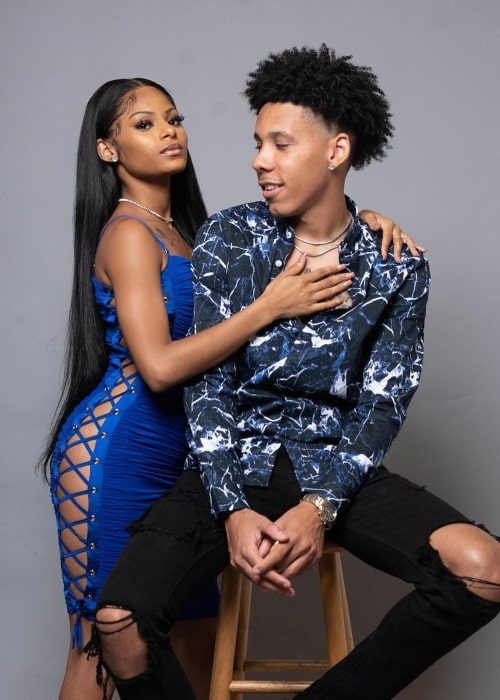 CeyNoLimit as seen in a picture taken with his girlfriend Jailyn Savage in Atlanta, Georgia in June 2020