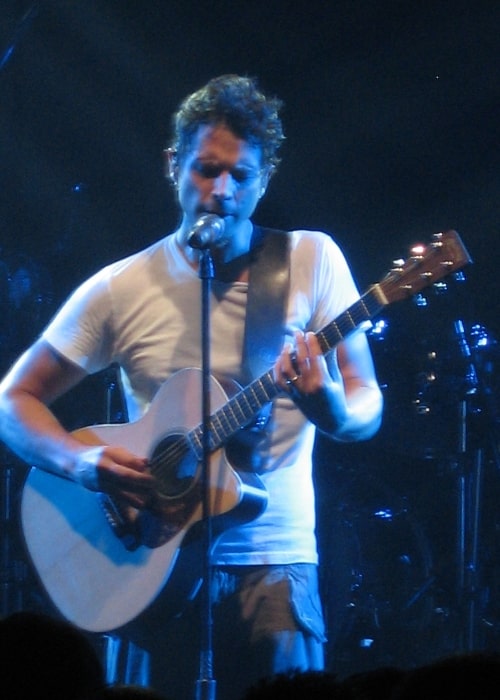 Chris Cornell pictured while performing with Audioslave at the 2005 Montreux Jazz Festival