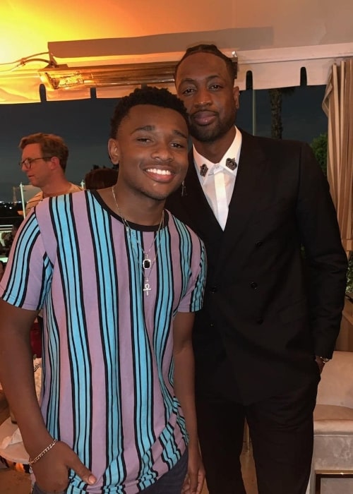 Curtis Harris (Left) as seen while smiling in a picture alongside Dwyane Wade in May 2019