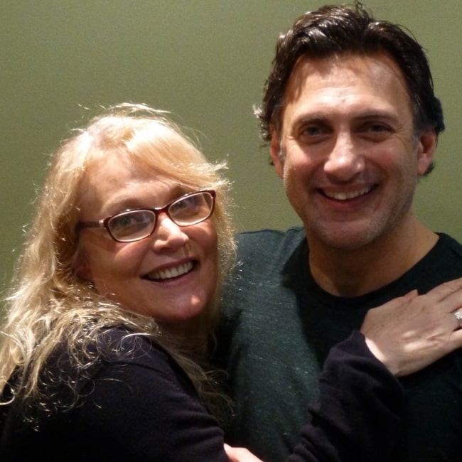 Daphne Ashbrook with Matthew Brenher at the recording of Doctor Who The Companion Chronicles - The Second Doctor Volume 2 in June 2018