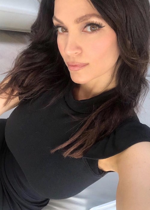 Denise Milani as seen in a selfie taken in April 2020