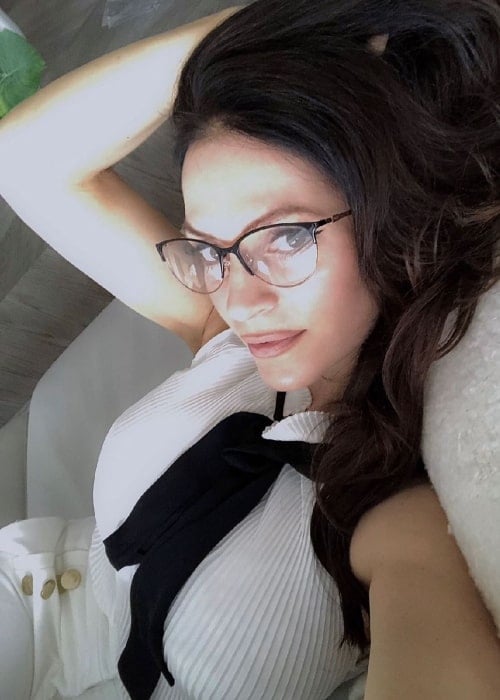 Denise Milani as seen in a selfie taken in June 2020