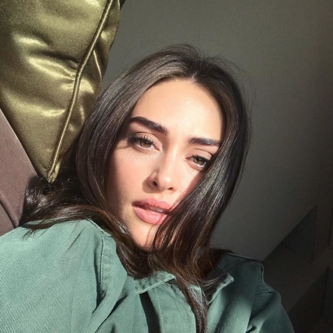 Esra Bilgiç as seen in a selfie taken in May 2020