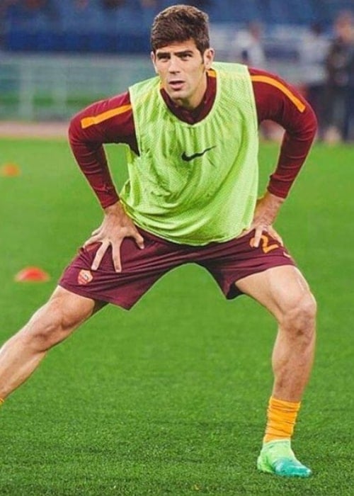 Federico Fazio during a training session in March 2017