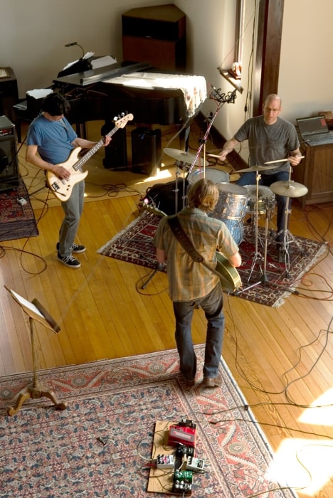 Hiro Yamamoto (Left), Pat Wickline (Center), and Mike Bajuk (Right) pictured during a rehersal on April 17, 2016