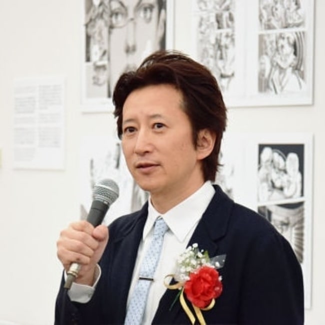 Hirohiko Araki as seen in a photograph that was taken in 2013 at the Japan Media Arts Festival