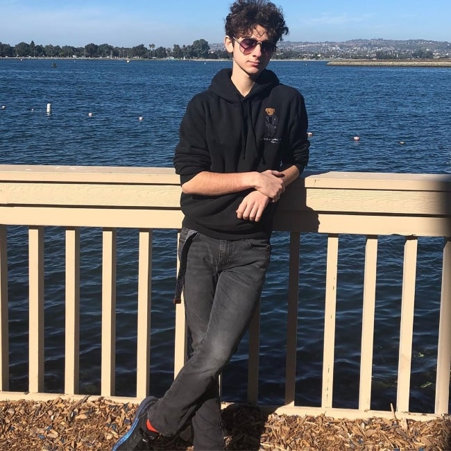 Jax Malcolm as seen while posing for a picture in San Diego, California in January 2020