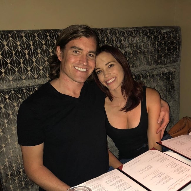 Jessica Sutta with her partner in August 2018