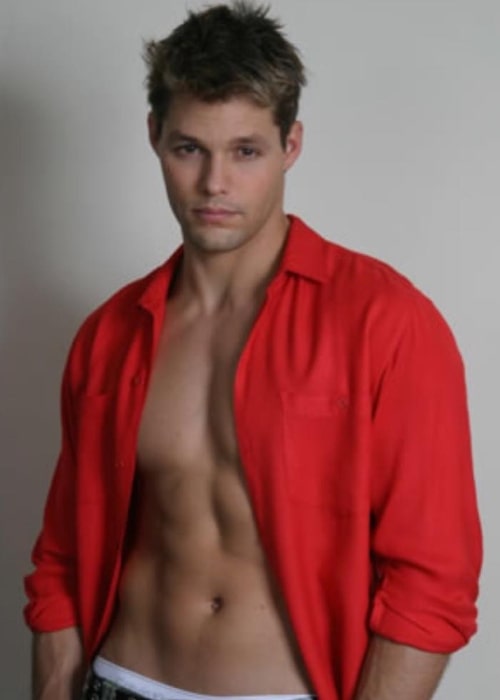 Justin Bruening as seen in a picture taken during his younger years