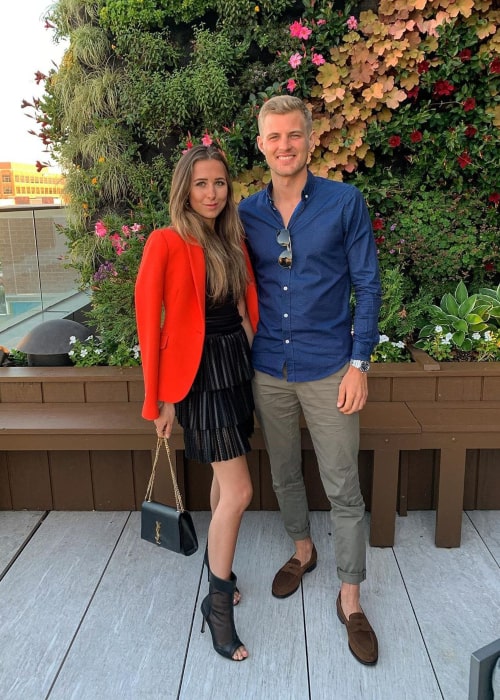 Marcus Ericsson and Alexandra Wictoria, as seen in June 2020