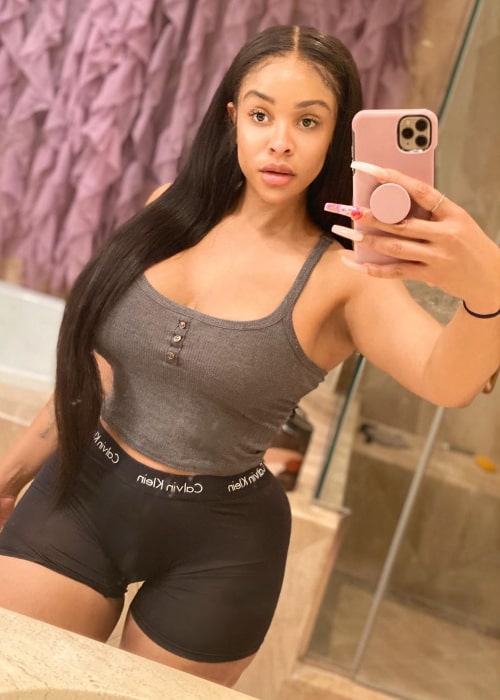 Masika Kalysha in an Instagram selfie from April 2020