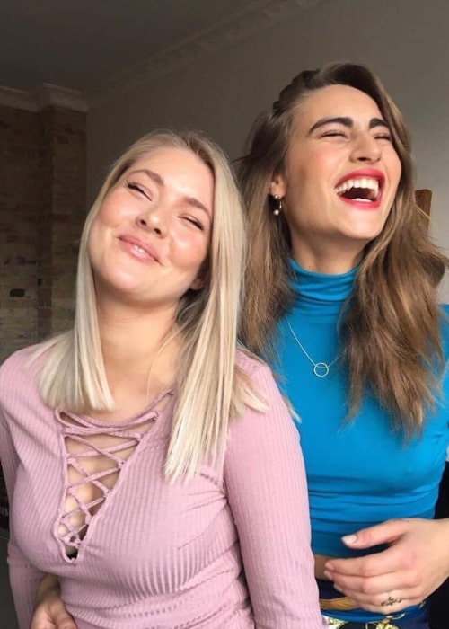May Simón Lifschitz as seen in a picture that was taken in March 2017, with her close friend Louise Gabriella