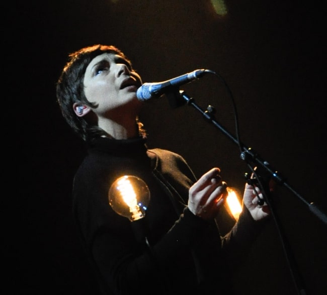 Melanie De Biasio performing at the European Border Breakers Awards Show 2015 in Stadsschouwburg Groningen, Netherlands