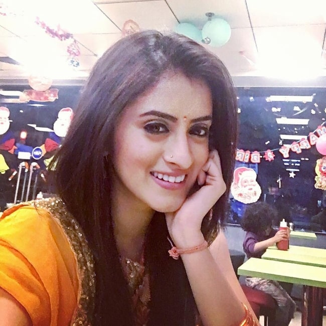 Mihika Verma as seen while taking a selfie in December 2015