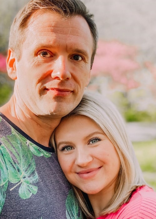 Milana Burykin as seen in a picture taken with her beau Andrey Burykin in March 2020