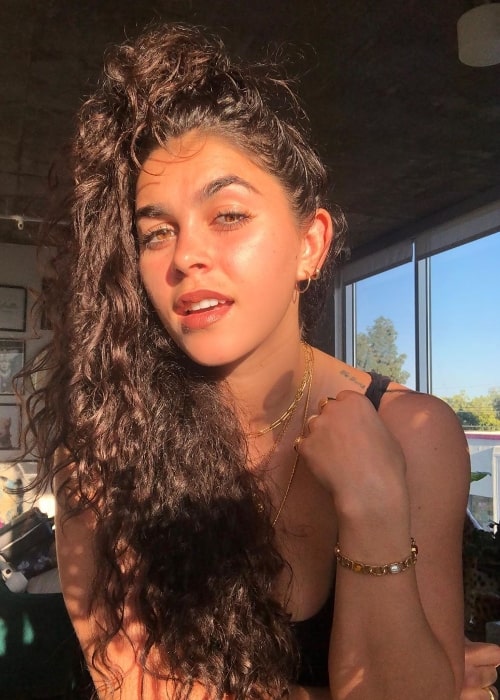 Natacha Karam as seen in a sun-kissed selfie in April 2020