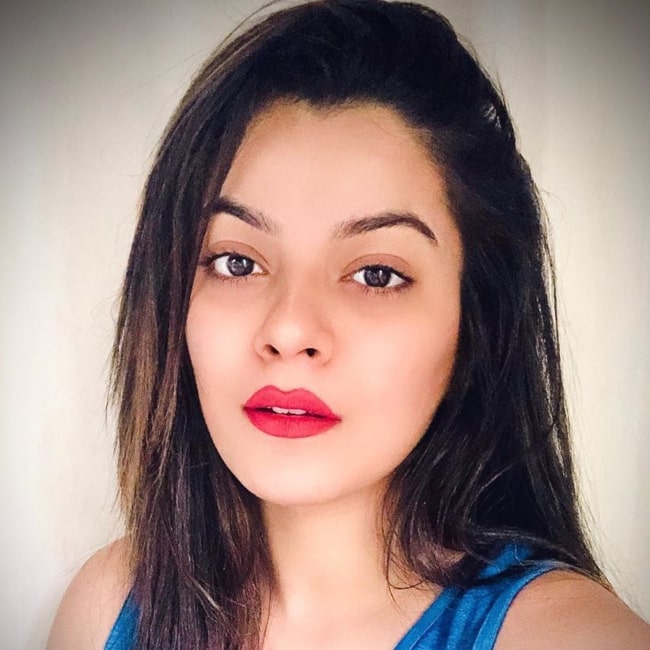 Nidhi Jha as seen in a selfie that was taken in May 2020, admist the crises of Covid-19