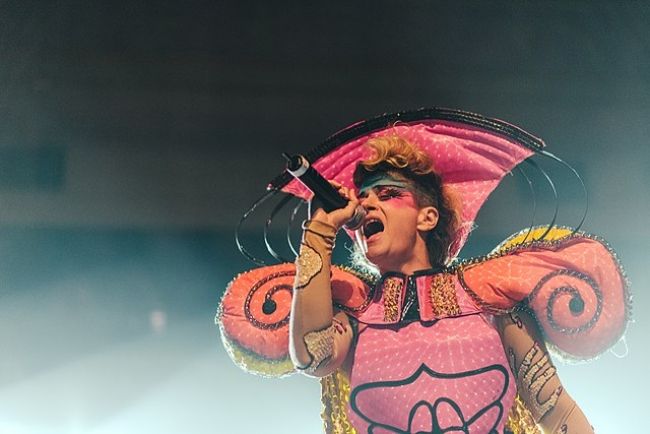 Peaches as seen onstage at the Sled Island Festival in 2016