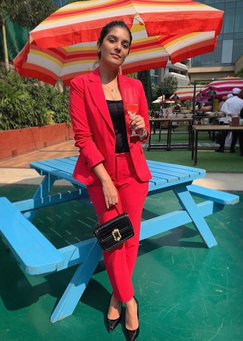 Pooja Gor as seen while posing for the camera at Hyatt Regency Mumbai in March 2020