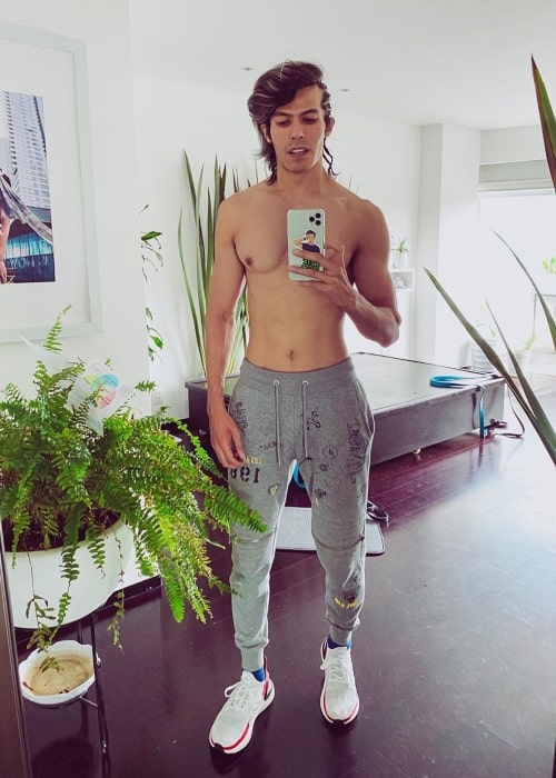 Rafa Polinesio as seen in a shirtless selfie taken in June 2020