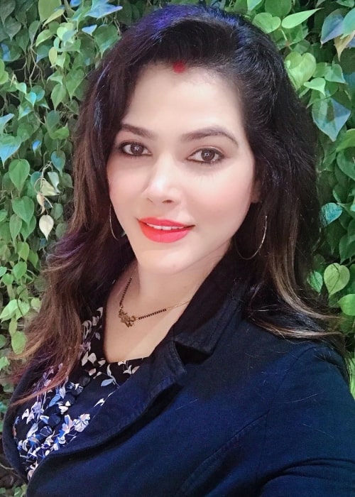 Seema Singh as seen in a selfie that was taken in July 2020