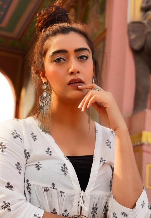Shireen Mirza as seen while posing for the camera in March 2020