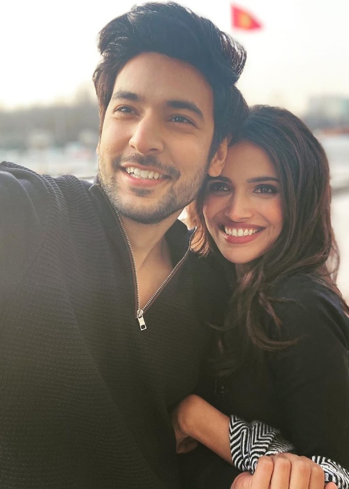 Shivin Narang as seen while smiling in a selfie along with Vartika Singh in Bishkek, Kyrgyzstan in June 2020