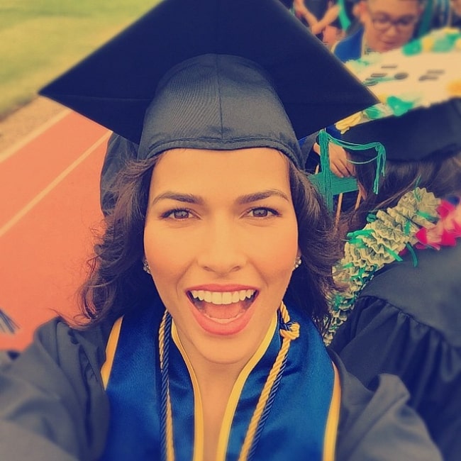 Sofia Pernas after officially graduating in June 2015