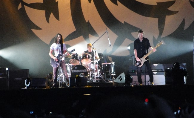 Soundgarden as seen while performing at Lollapalooza in Chicago in 2010
