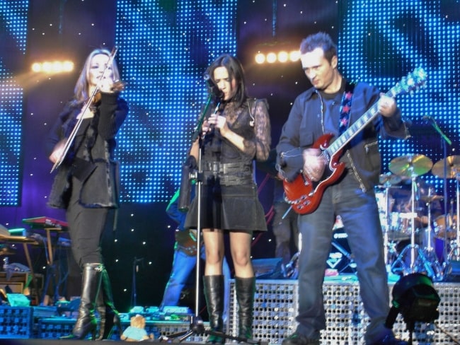 The Corrs performing during an event in 2004
