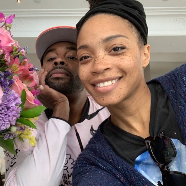 Tobie Windham as seen in a selfie taken with his beau Shinelle Azoroh in March 2020