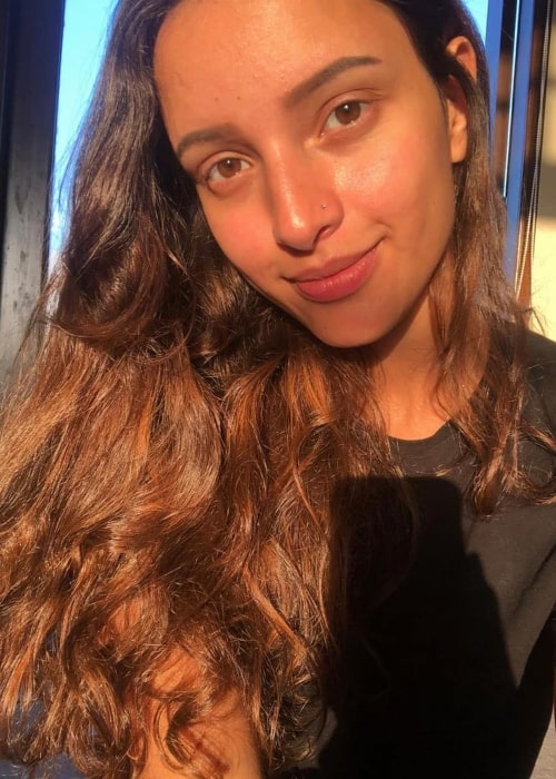 Tripti Dimri as seen in a selfie taken in April 2020