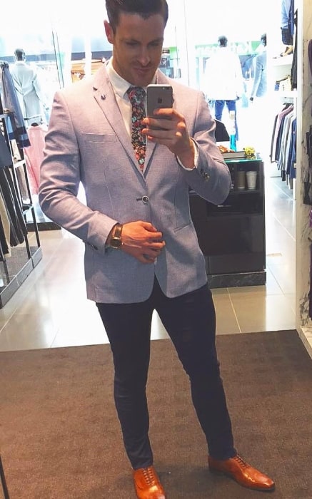 Zac Spencer as seen while taking a mirror selfie in Hay Street, Perth in August 2016