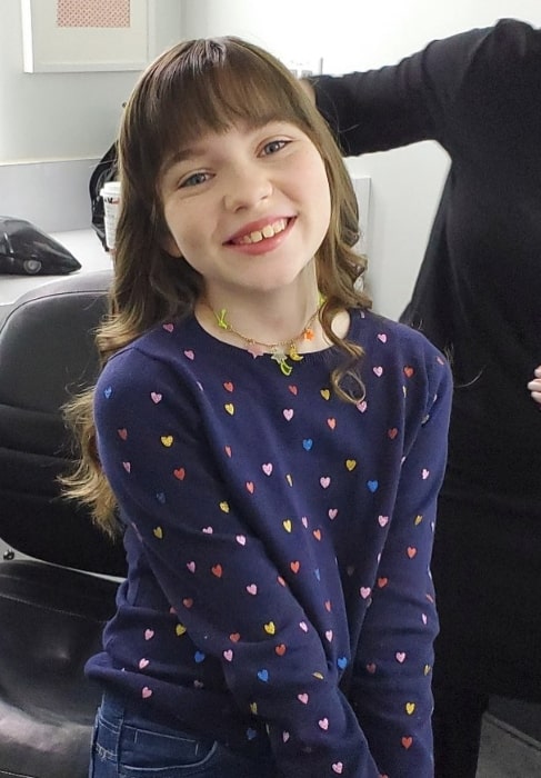 Alexa Swinton as seen while smiling for a picture in November 2019
