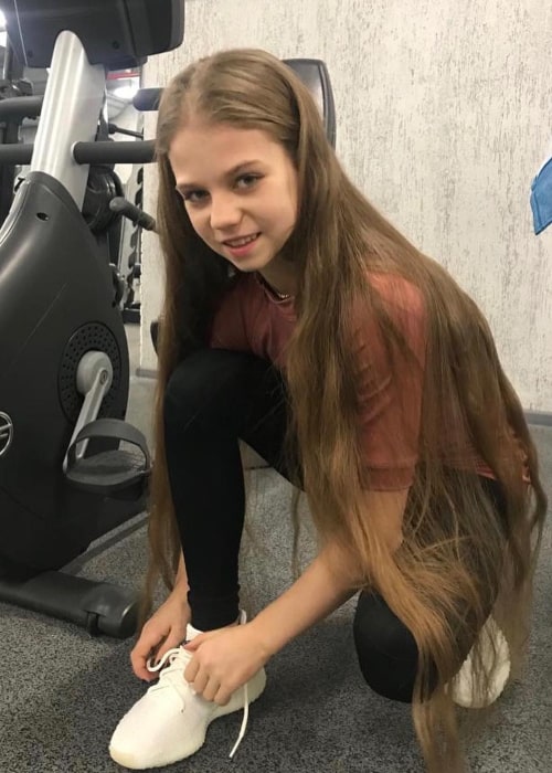 Alexandra Trusova as seen in an Instagram Post in February 2019