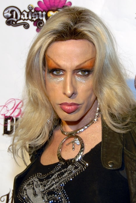 Alexis Arquette pictured at VH1's 'Daisy of Love' premiere party at My House, Hollywood, California in April 2009